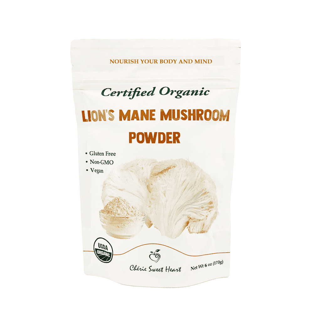 Cherie Sweet Heart Organic Lion's Mane Mushroom Powder 3.5oz/100g New