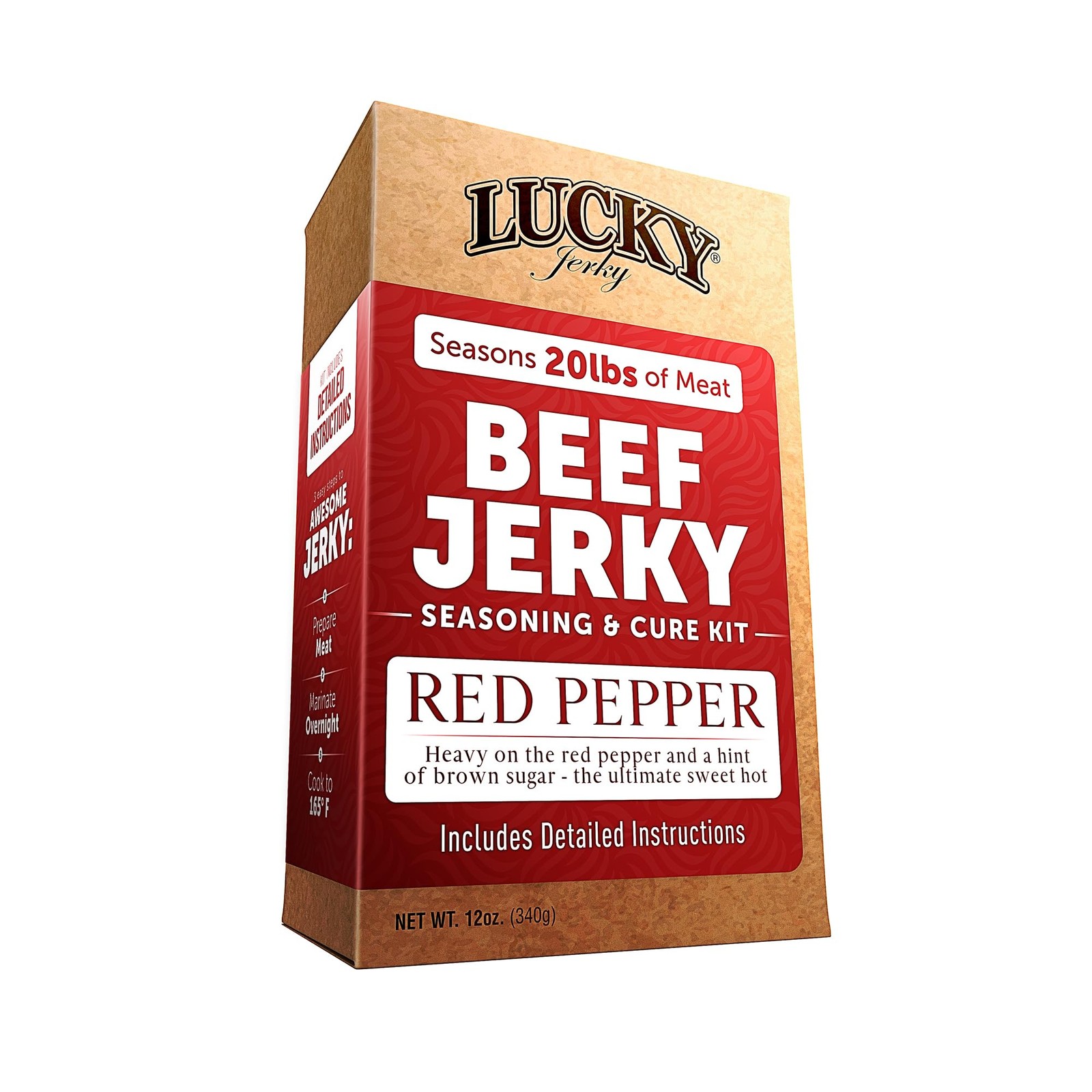 DIY Jerky Seasoning Kit Red Pepper Flavor Seasons Up to 20 lbs of Meat