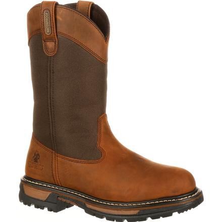 Rocky Men's 10" Original Ride Waterproof 200g Insulated Wellington Boot Brown -