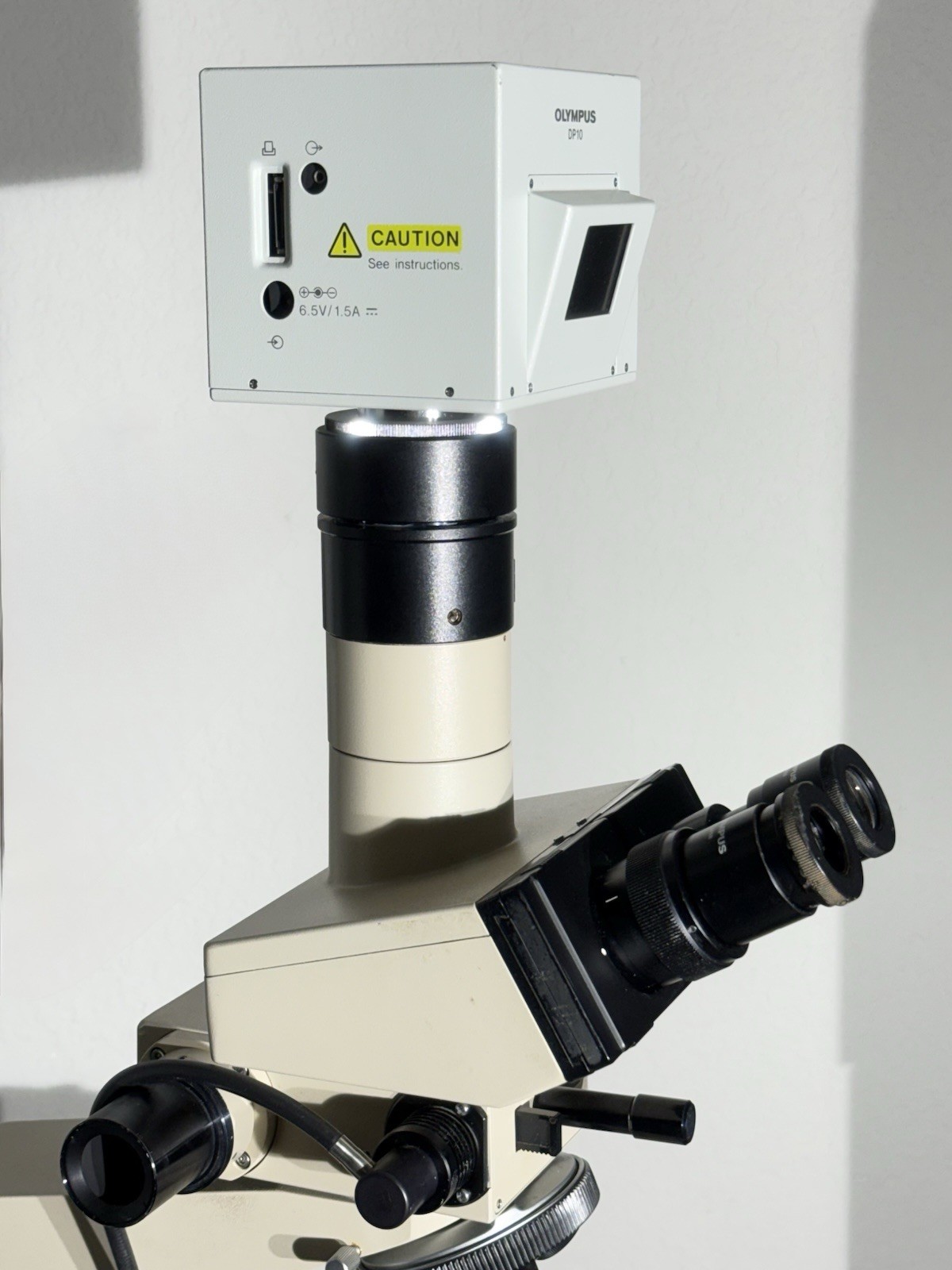 Olympus BH-2 BHS Microscope Trinocular w/ Olympus DP10 Digital Microscope Camera