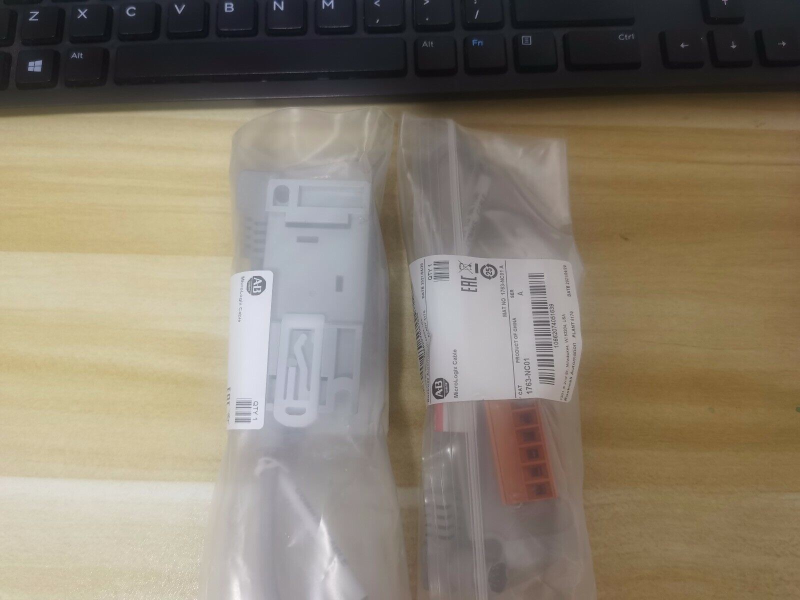 New AB 1763-NC01 MicroLogix DH-485 Comm Cable Surplus SEALED US