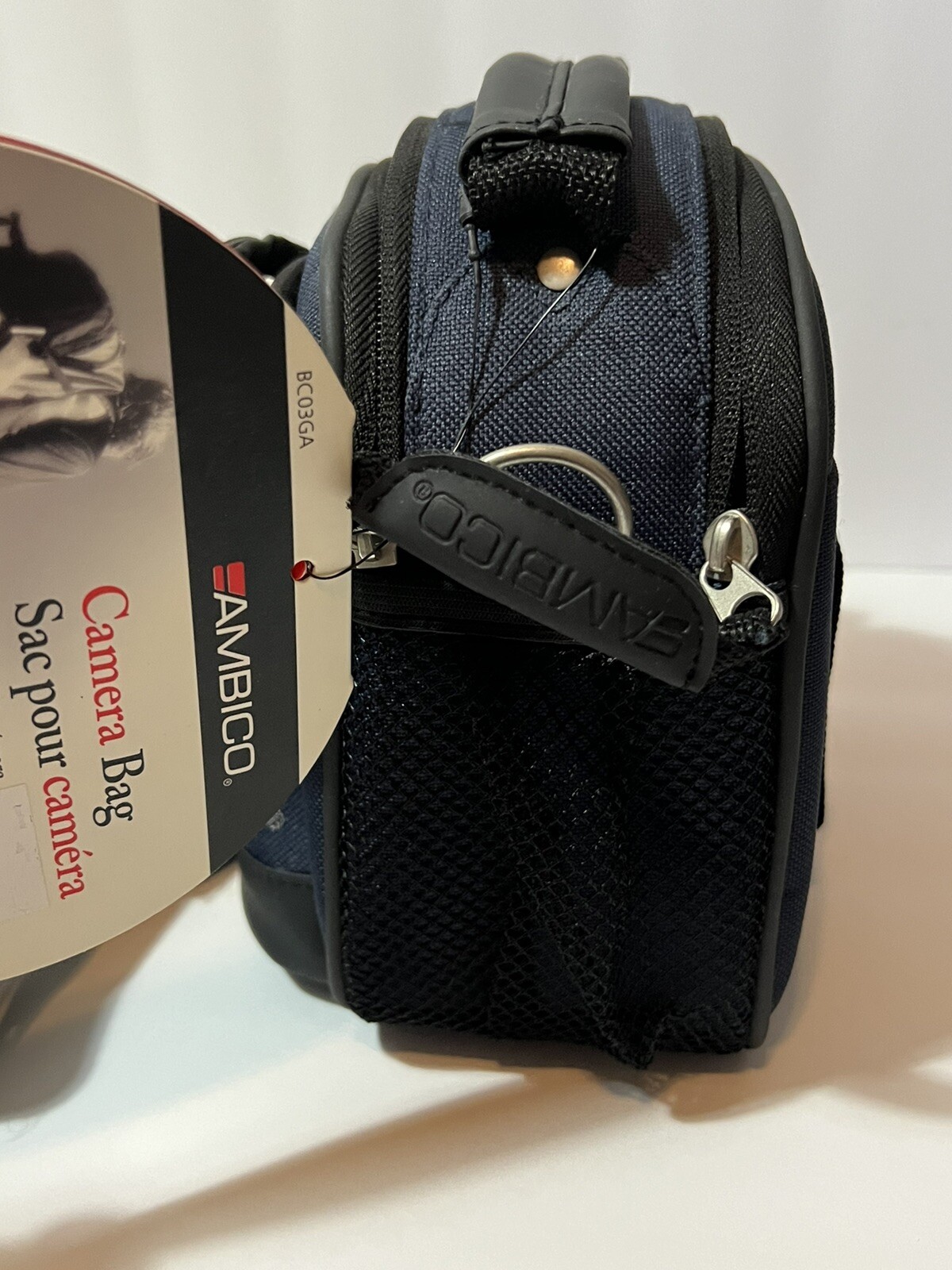 AMBICO Camera/Accessor Bag BC03GA NWT Blue Gray Strap And Belt Loop