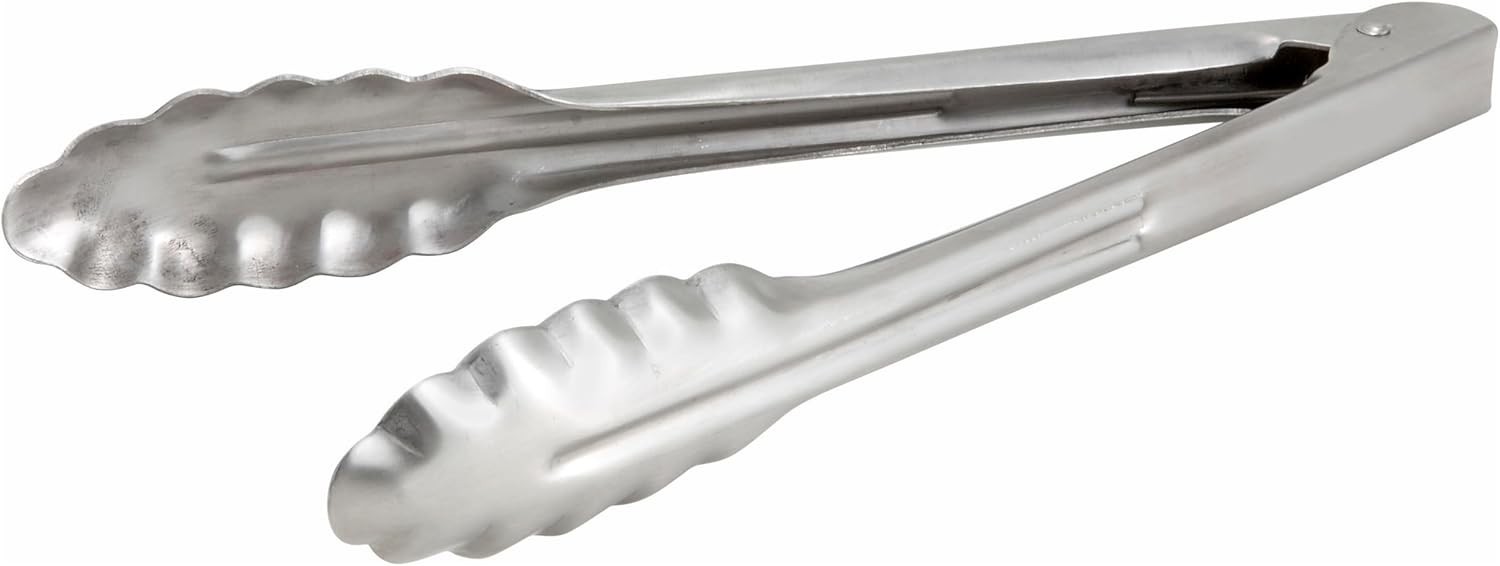 Coiled Spring Extra Heavyweight Stainless Steel Utility Tong 9-Inch