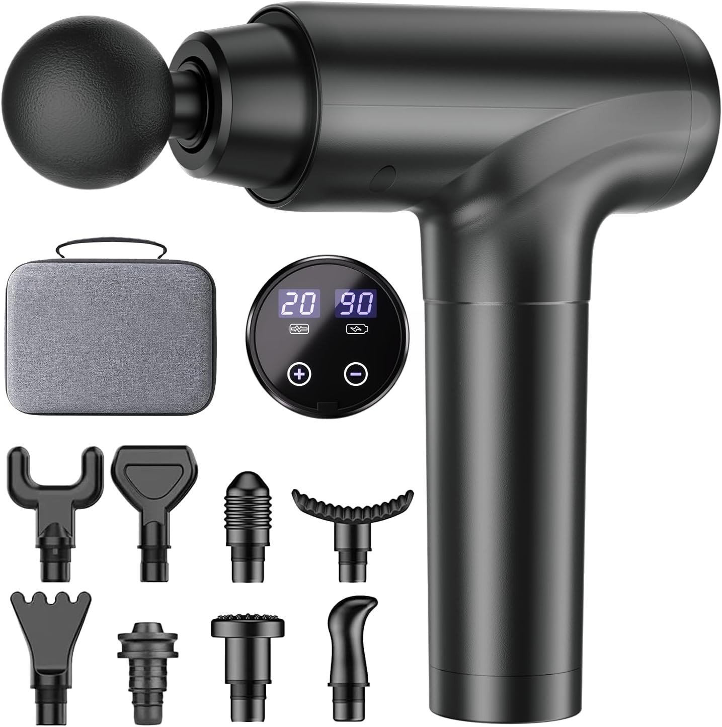 Massage Gun, Muscle Massage Gun Deep Tissue Back Massager for Pain Relief, 20