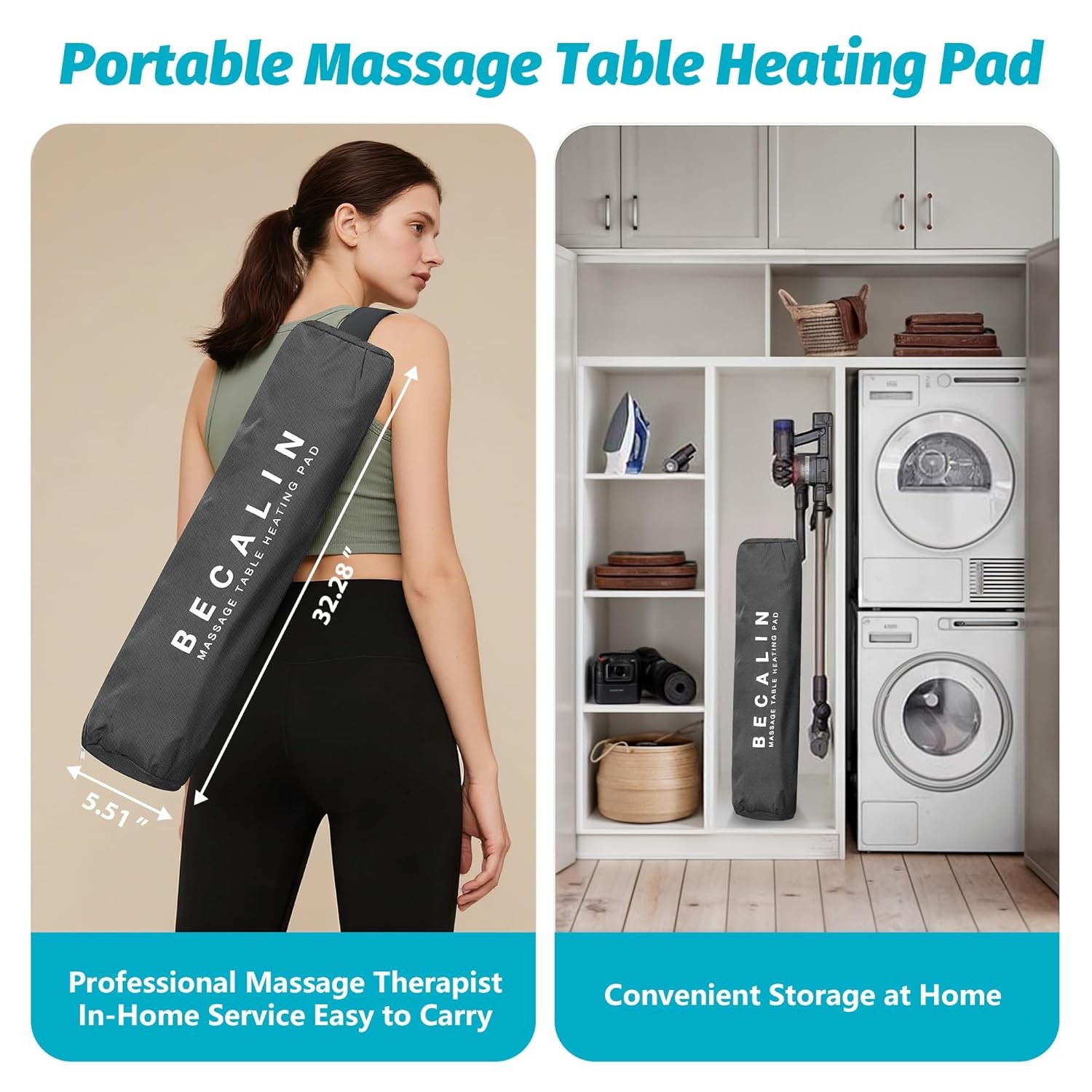 Massage Table Warmer Heating Pad Professional SPA Massage Bed Warmer with Tim