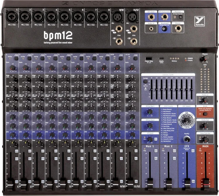 Yorkville BPM12 Battery-powered Mixer