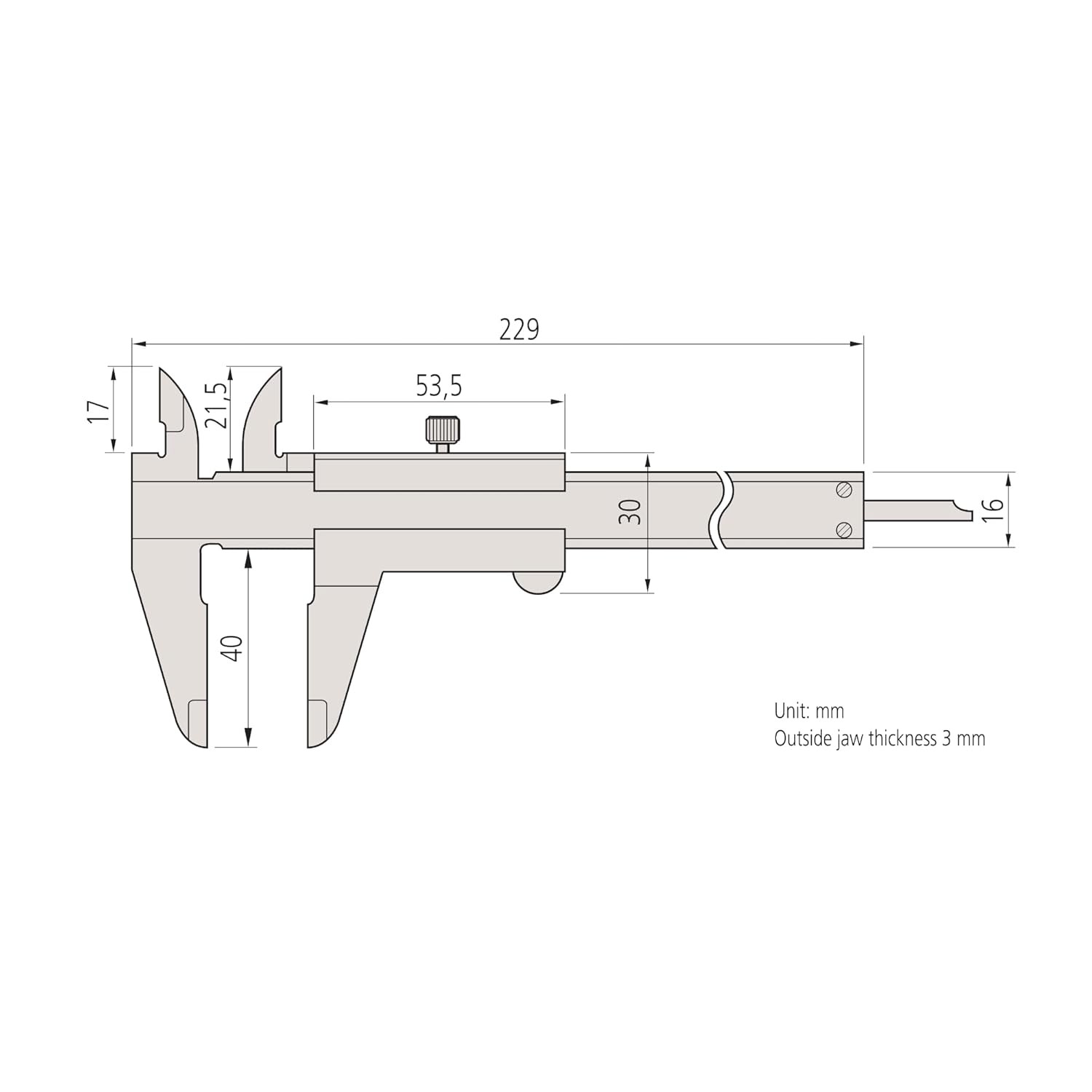 530 Series 150mm Vernier Caliper Stainless Steel Metric Inch Measure...