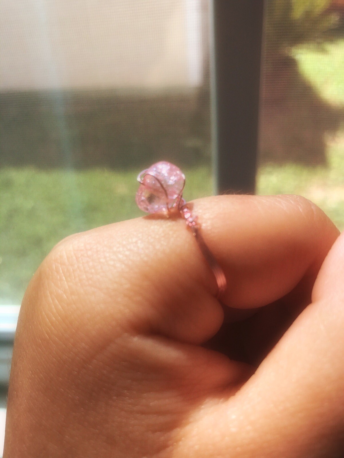 handmade wire wrapped rings