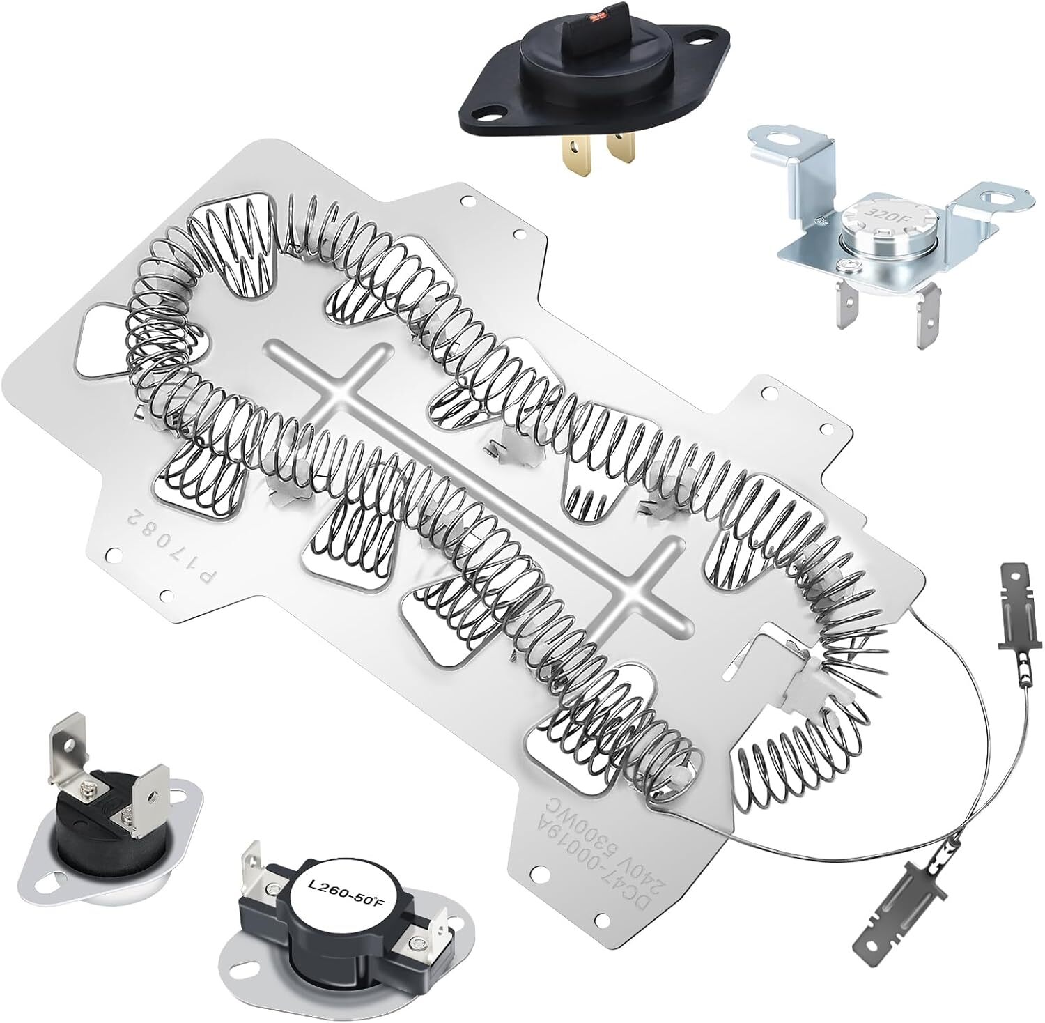 DVE50M7450W/A3 DVE50R5200W/A3 DV361EWBEWR/A3 Samsung Dryer Heating Element