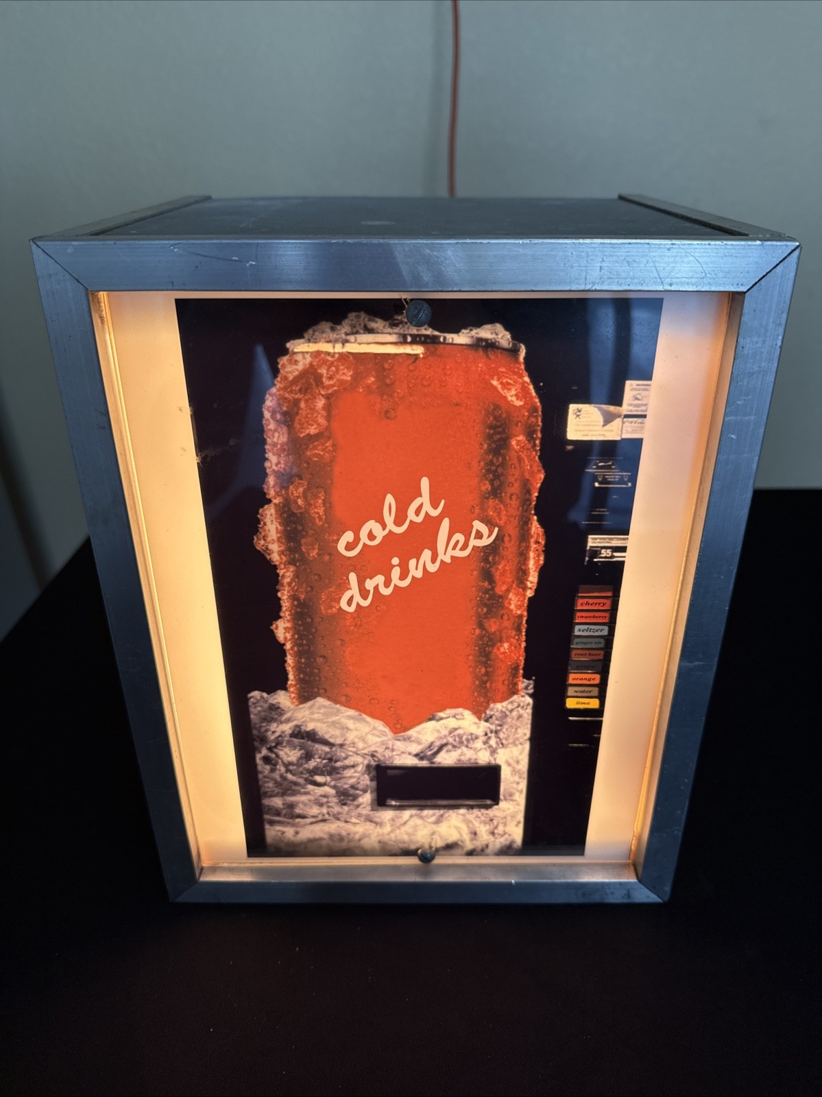 Light Up Soda Machine Demo Box
