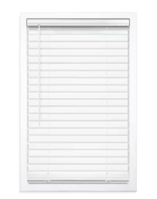 StyleWell Cordless Premium Vinyl Blinds with 2 in. Slats - 32 in. W x 64 in. L