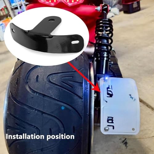 Motorcycle License Plate Bracket Rear Side Mount License Plate Holder for H