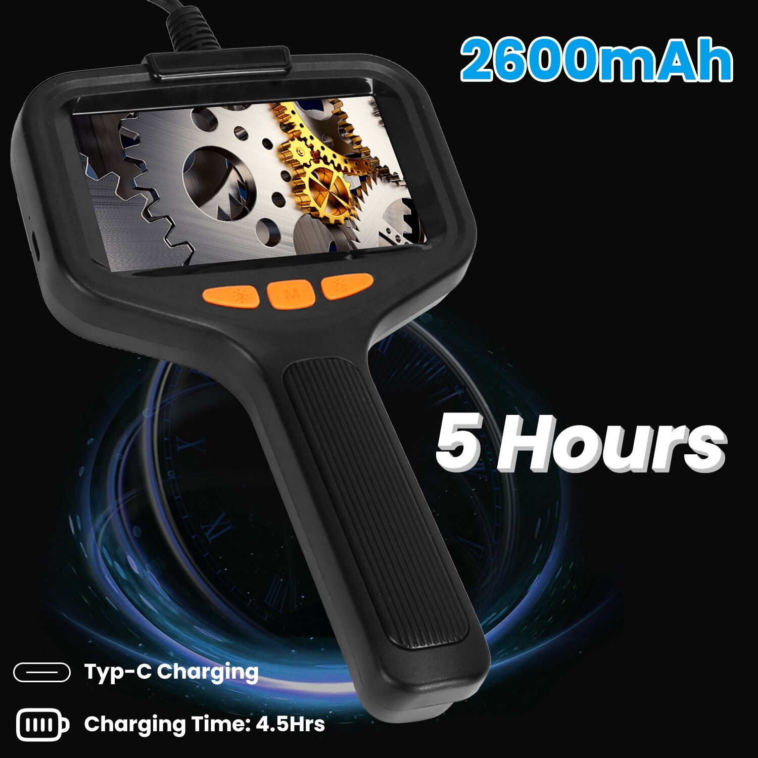 8 LED USB Snake Endoscope Borescope HD Inspection Camera Adjustable LED Lights