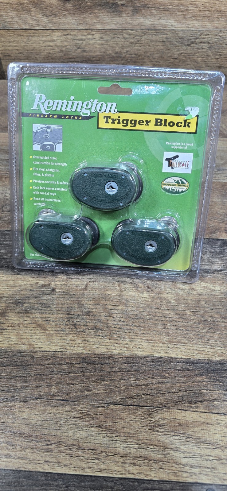 Remington Trigger Block Lock, 3 Pack Firearm Locks New / Sealed 19439