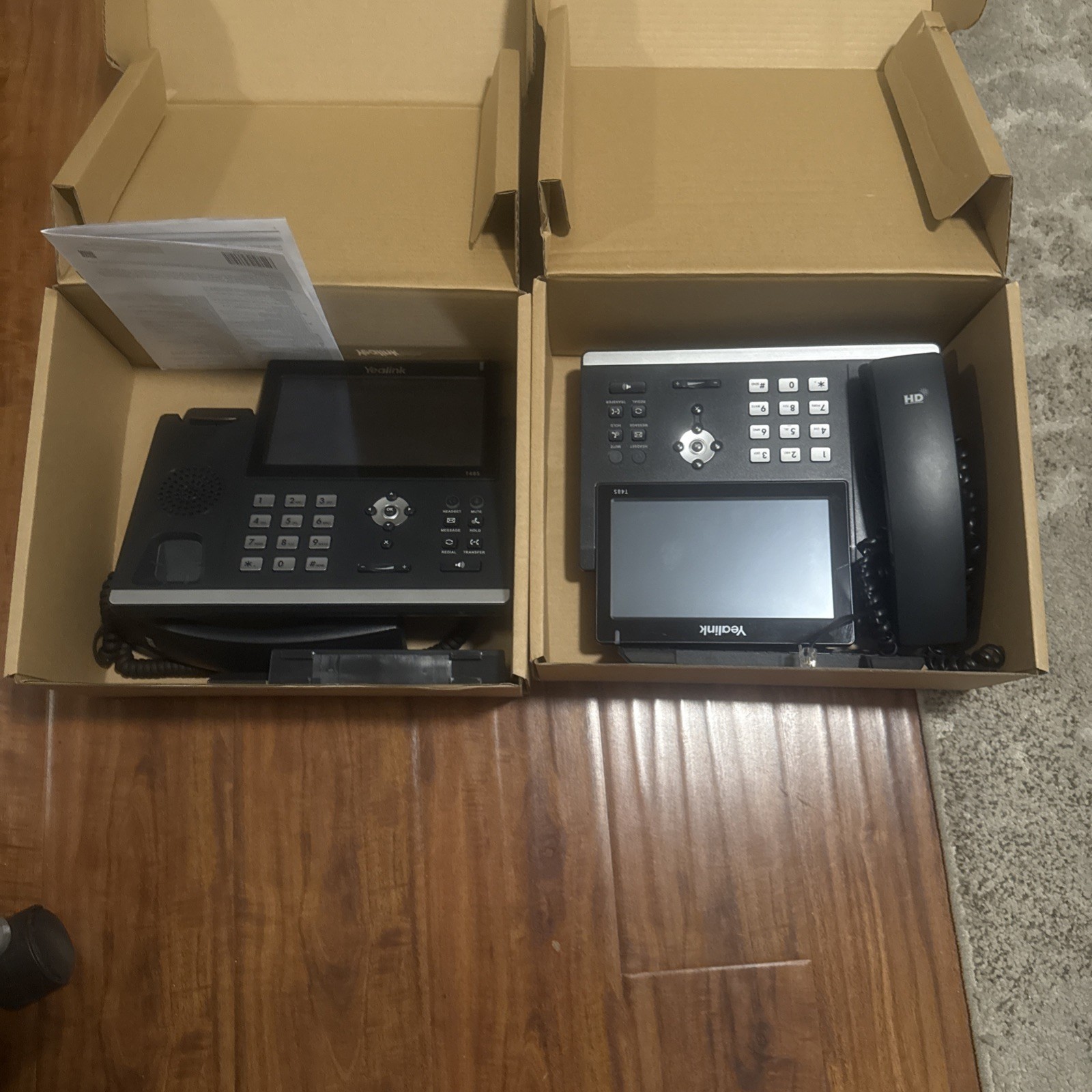 Yealink SIP-T48S (Lot of 2x)  Gigabit 16 Line IP Phone - Black