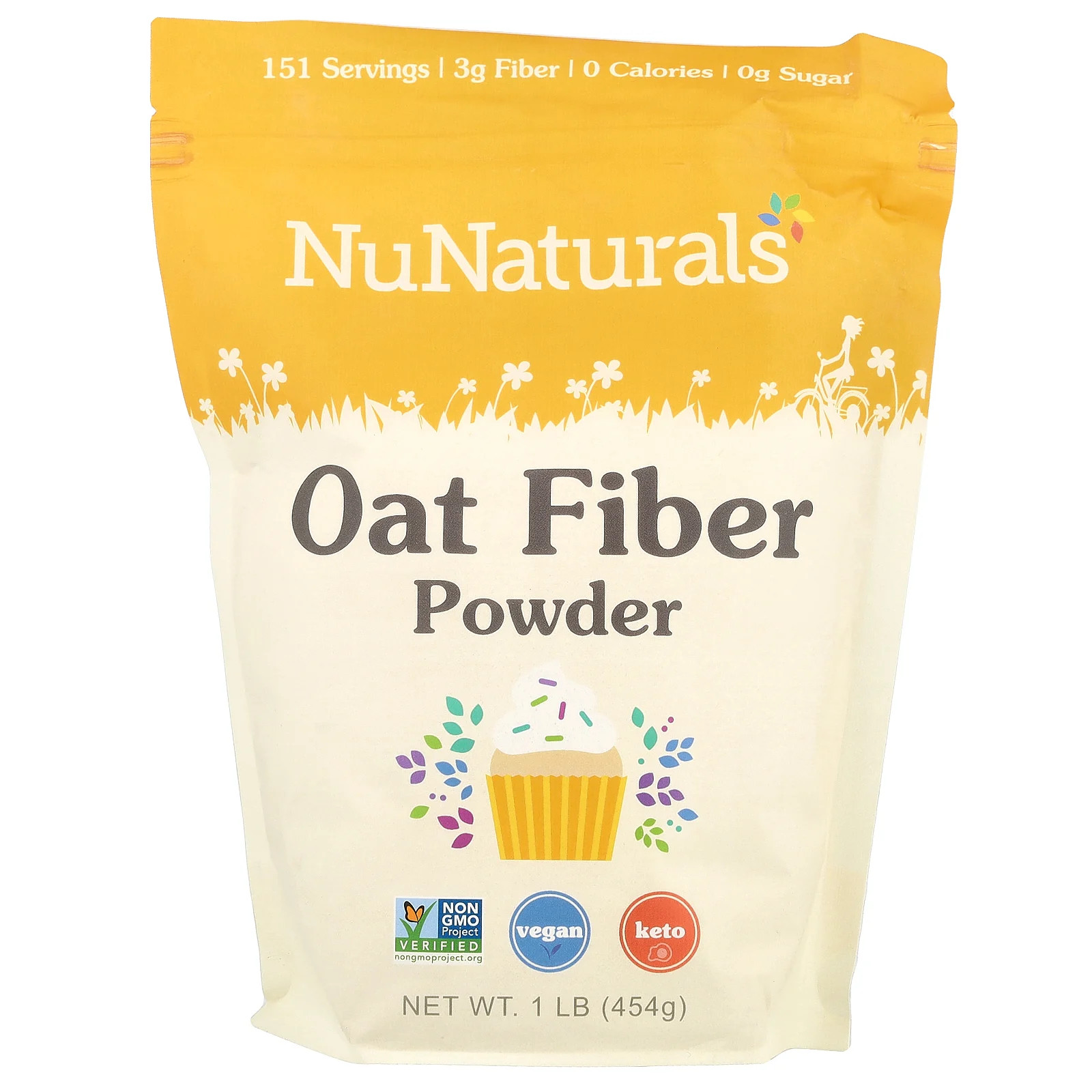 Oat Fiber Powder, 1 lb (454 g)