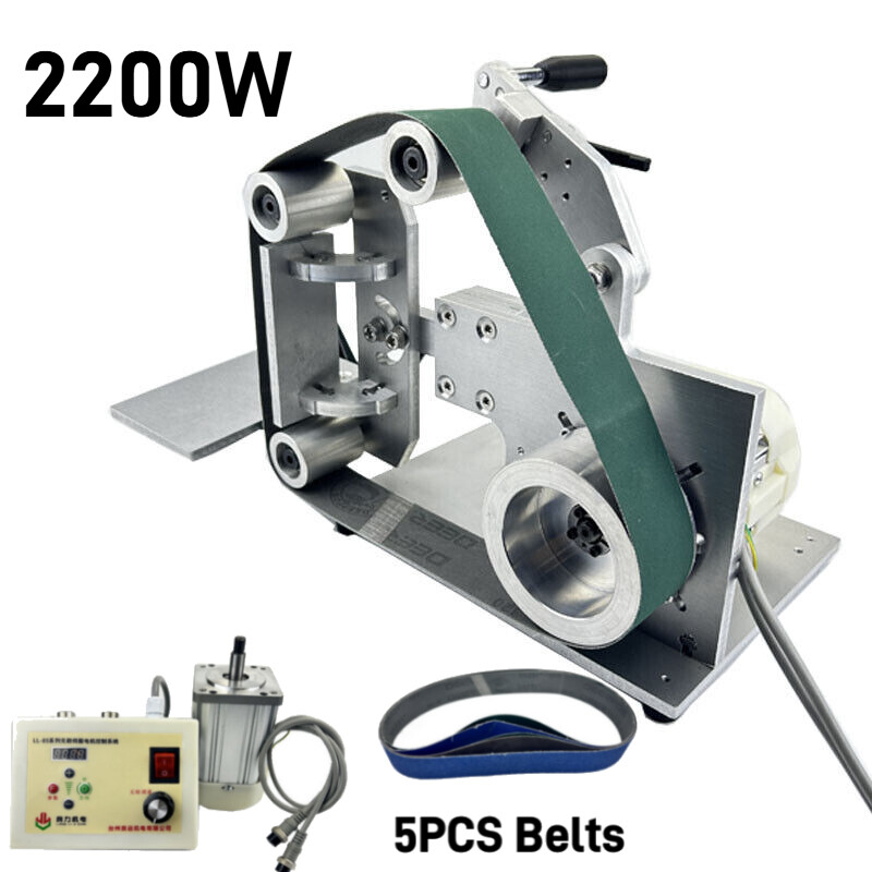 2200W 915x50mm Brushless Belt Machine 110V/220V Polishing Grinding Belt Sander.