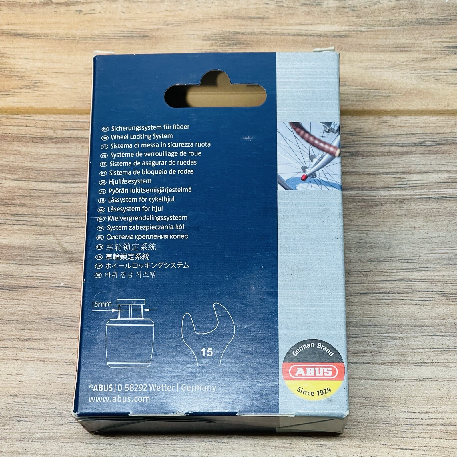 ABUS NutFix 3/8 Solid Axle Locking Nut SINGLE