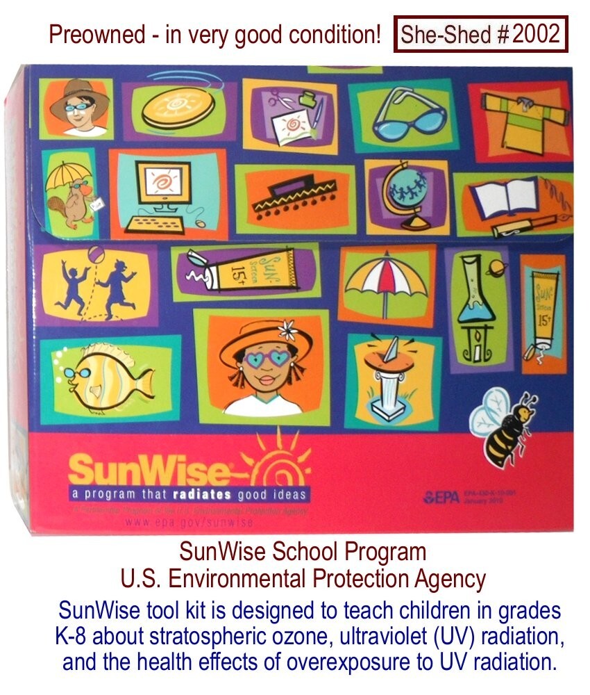 SunWise EPA Sun Safety Teaching Program Kit K-8 Kids Homeschool Curriculum Box