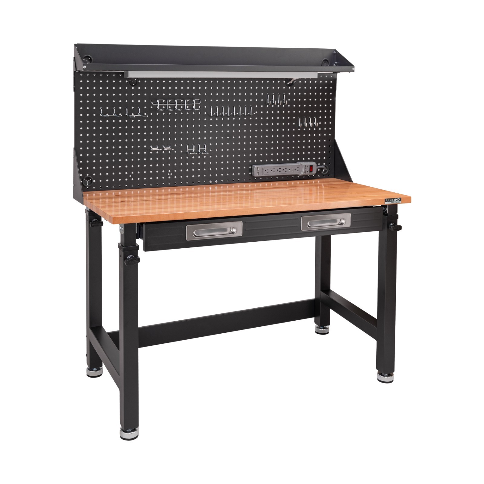 Seville Classics UltraHD® Height Adjustable Lighted Work Center, 45" W x 22" D