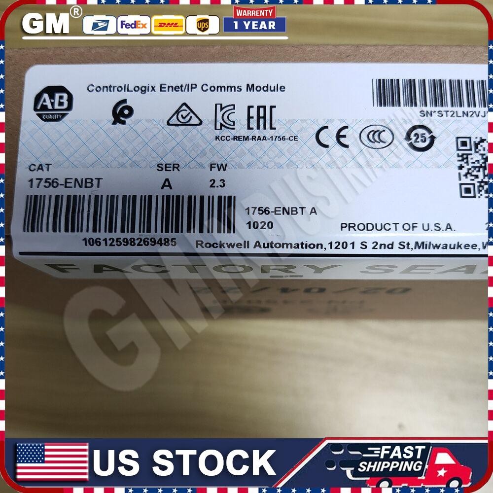 Allen-Bradley 1756-ENBT EtherNet/IP ControlLogix Module New 1756ENBT US Free Tax