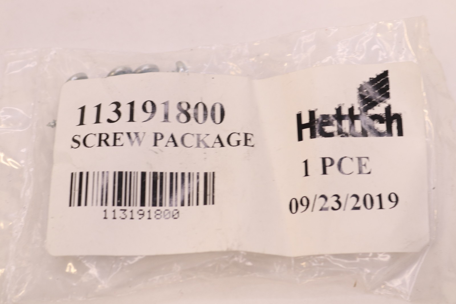 Hettich Screw Package 113191800