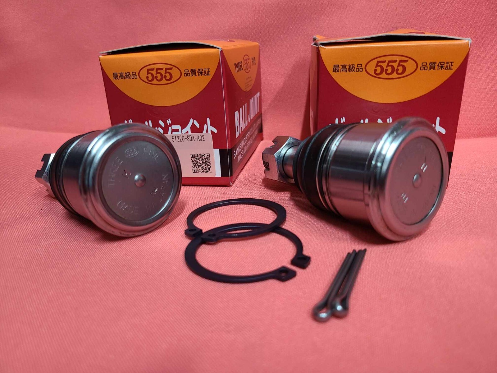03-07 Honda Accord 04-08 TSX Front JAPAN 555 Ball Joint Lower SET 2PCS