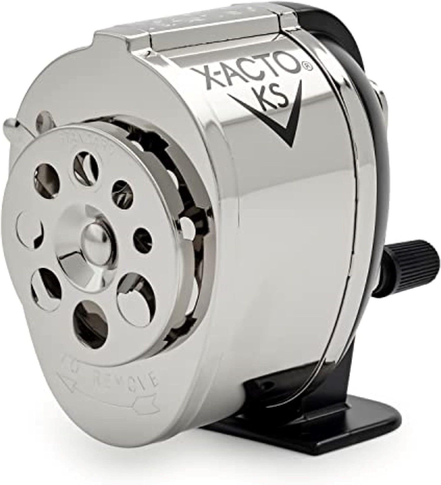 Wall Mounted Pencil Sharpener Manual Power Vintage Look Dual Cutters School Help