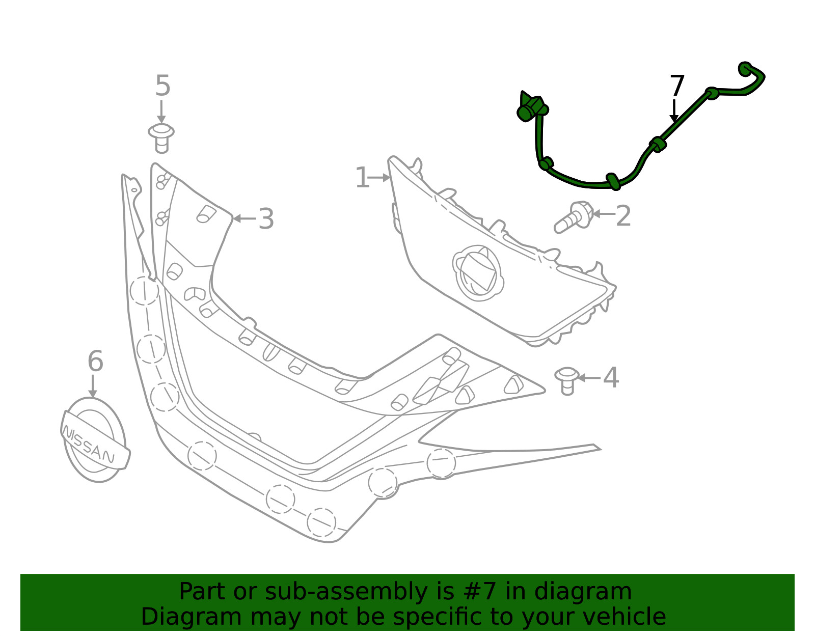 Genuine Nissan Camera 284F1-5SA1A