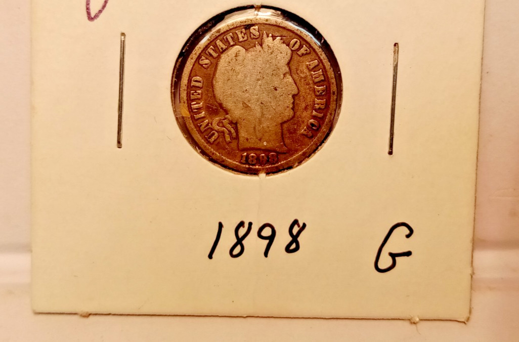 1898 Barber Dime G