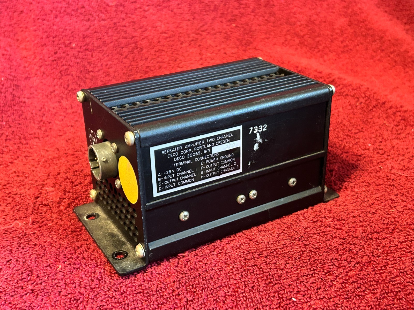 OECO TWO CHANNEL REPEATER AMPLIFIER P/N 20069
