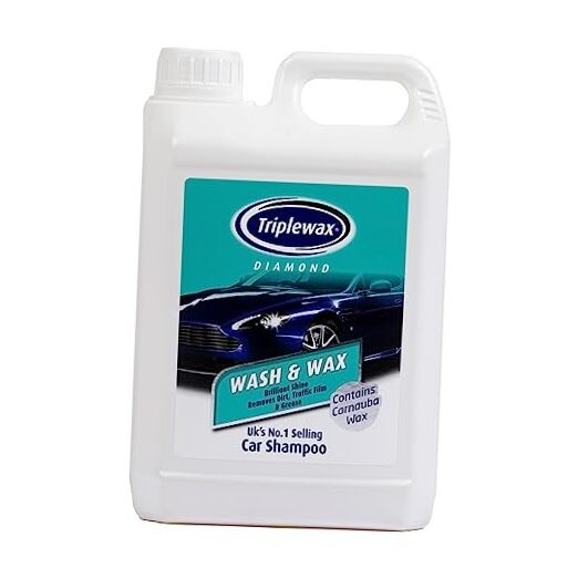 Triplewax Wash & Wax Car Shampoo, 84.5 fl oz 85 Fl Oz (Pack of 1) Fresh