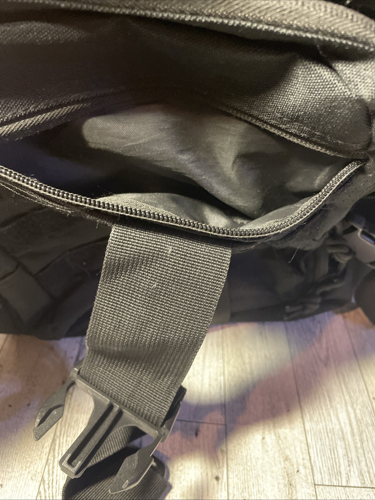 Large Black Military Style Tactical Backpack with many pockets for Storage