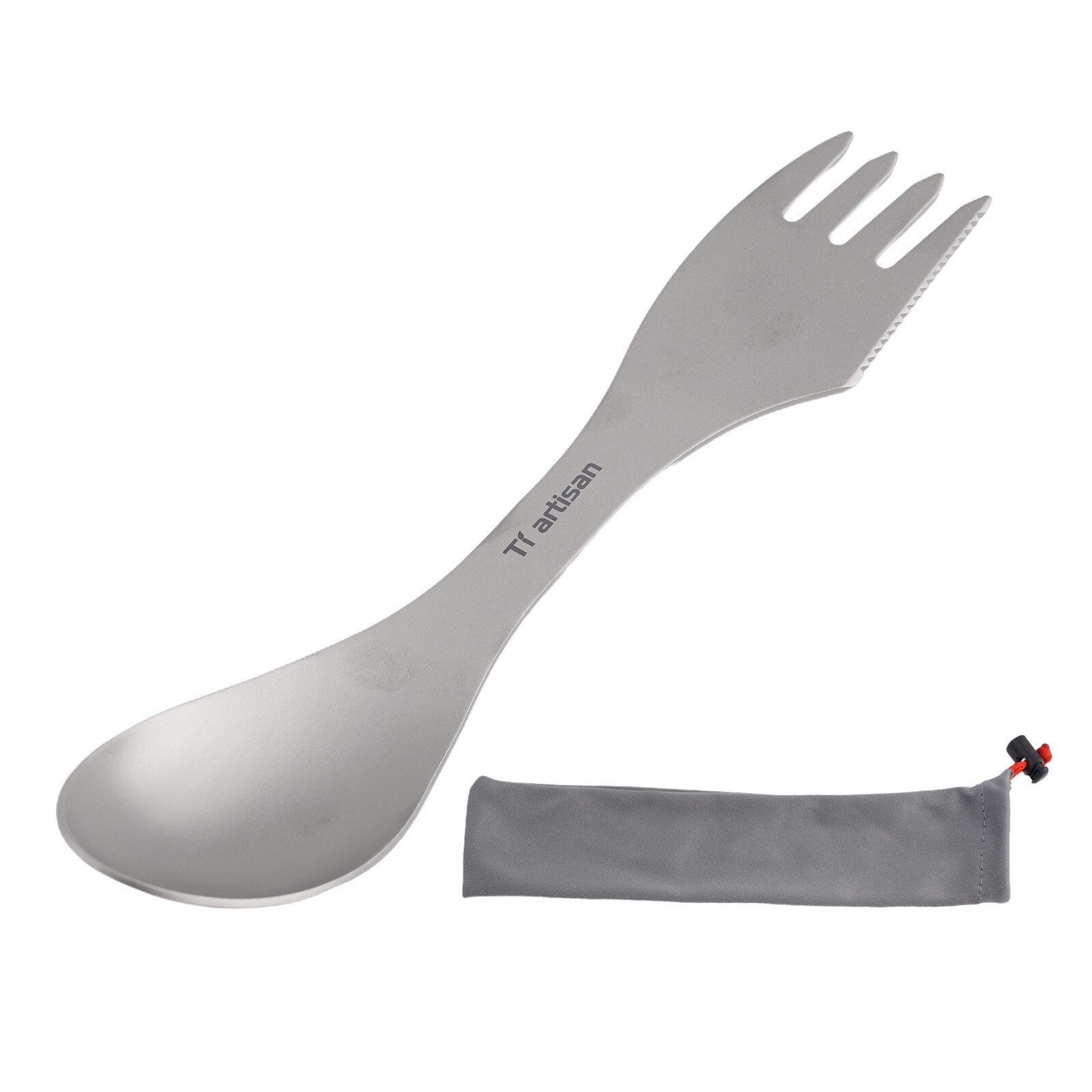 Spork Camping Outdoor Portable Utensils Cutter Edge Hiking Lightweight