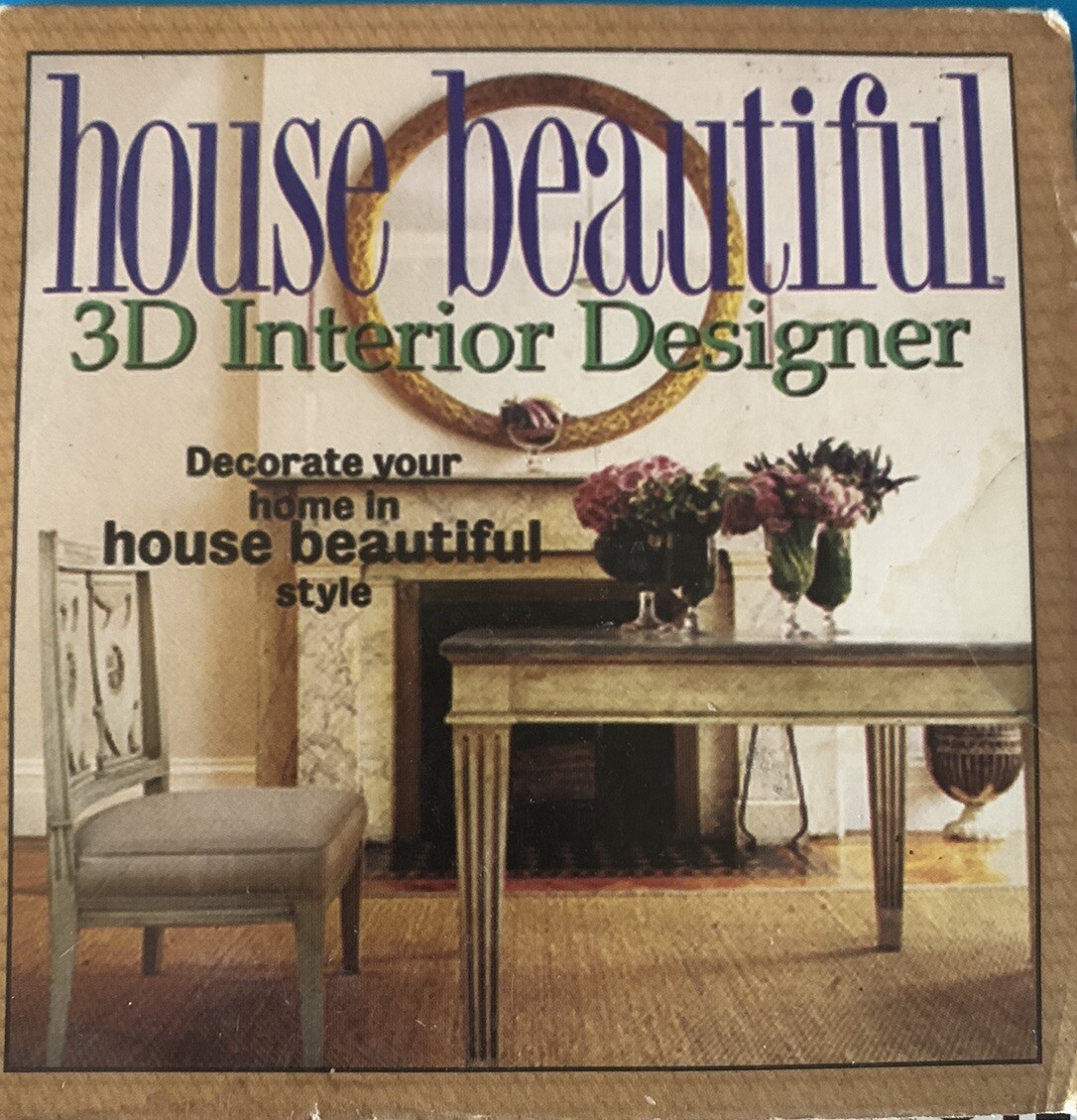 House Beautiful 3D Interior Design PC (1997) - Brand New, Never Opened!
