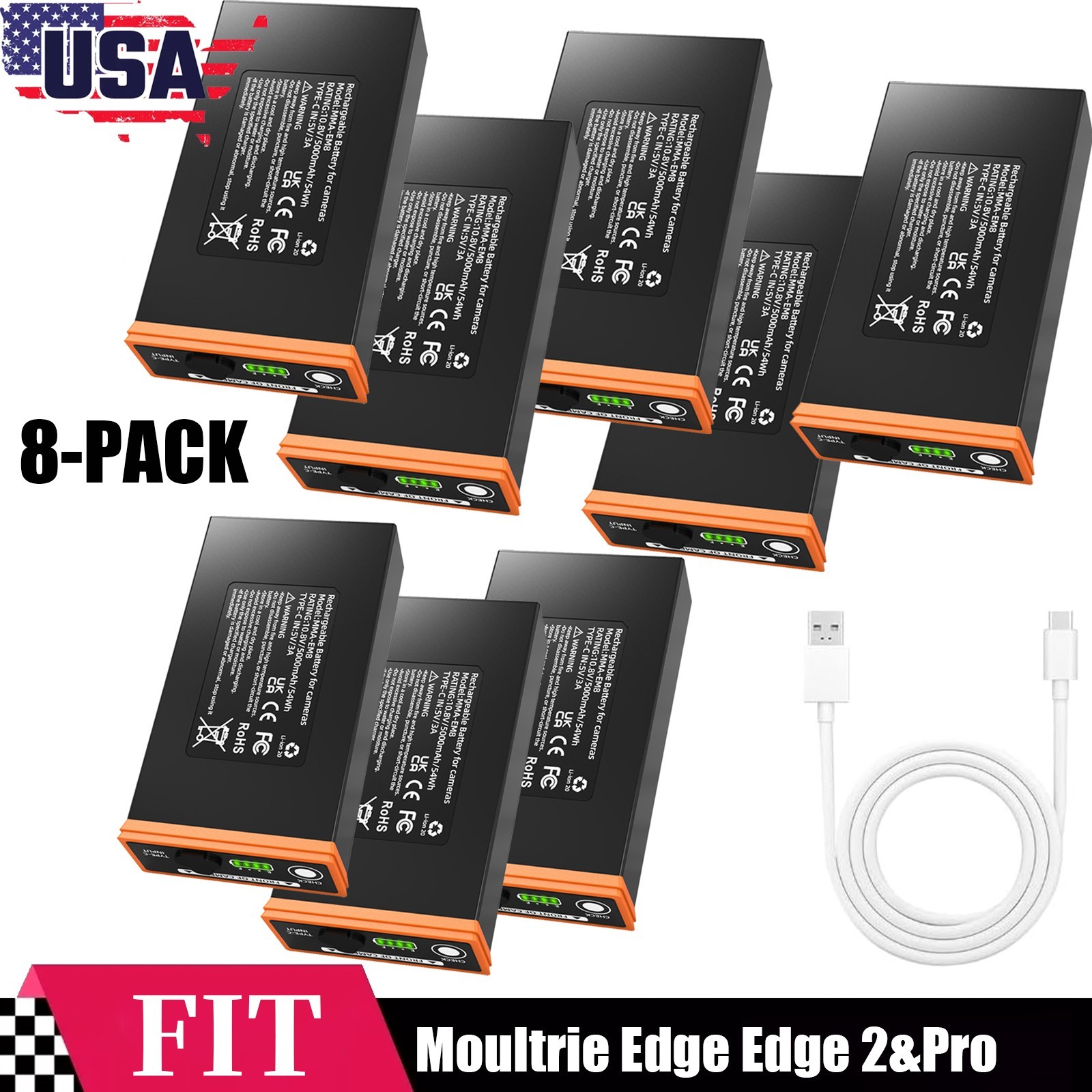 Moultrie Power Mag MMA-EM8 5000Ah Battery For Cellular Trail Camera Edge Series