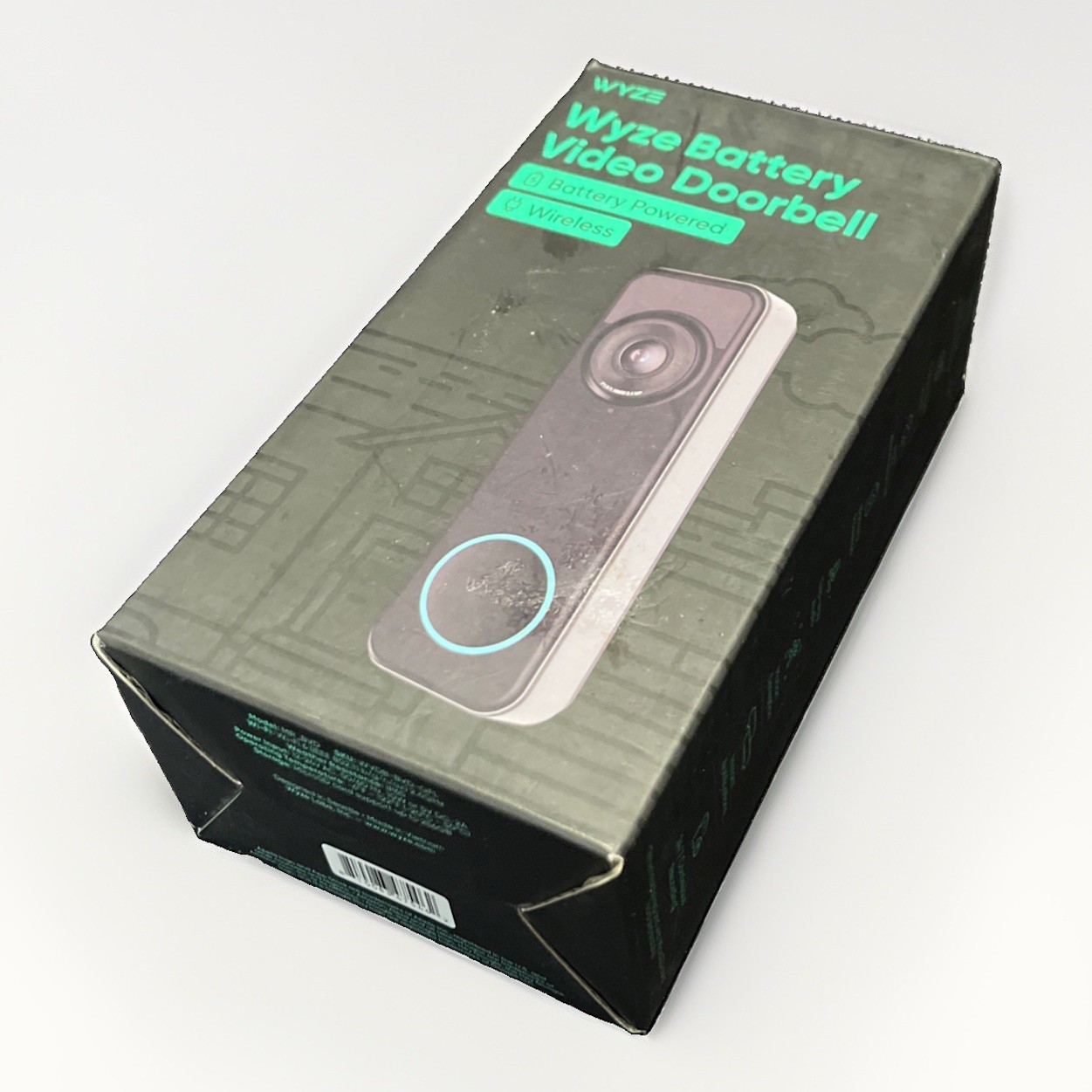 Wyze Battery Video Doorbell 1536p Wireless/Wired WVDB-BVD-OFL Open Box