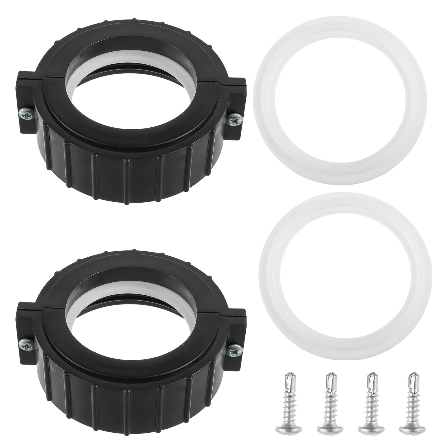 2PCS Pump Union Split Nut Repair Kit for Hot Tub Parts Pump Union 2" MBT - 01211