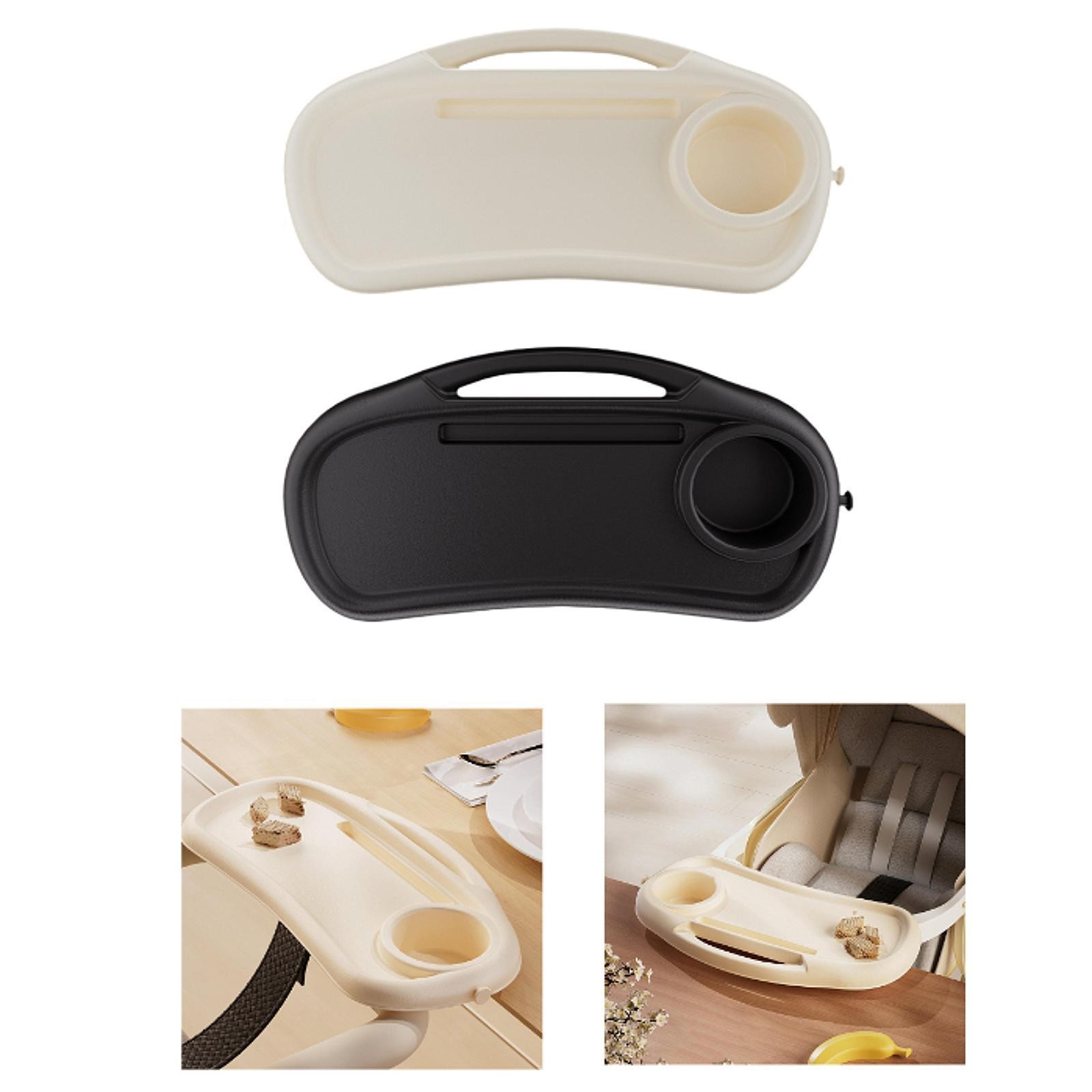 Universal Stroller Tray with Adjustable Clip Removable Snack Tray with Cup