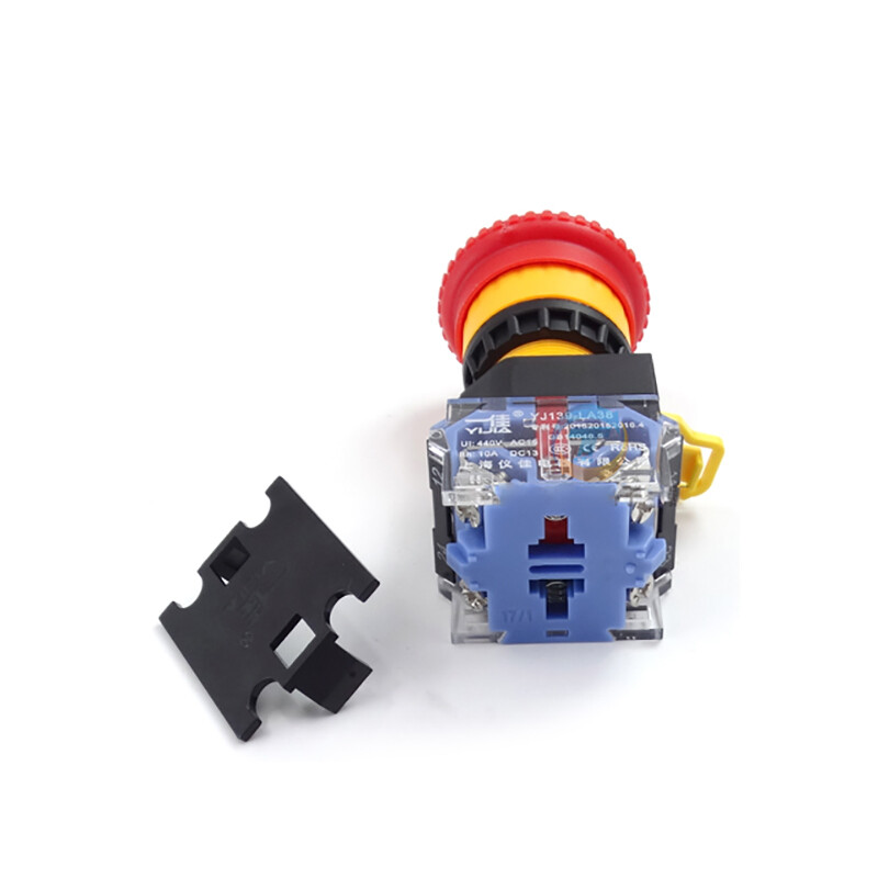 Emergency Stop Station Switch 22mm Push Button Switch 10A 440V 1NO 1NC Latching