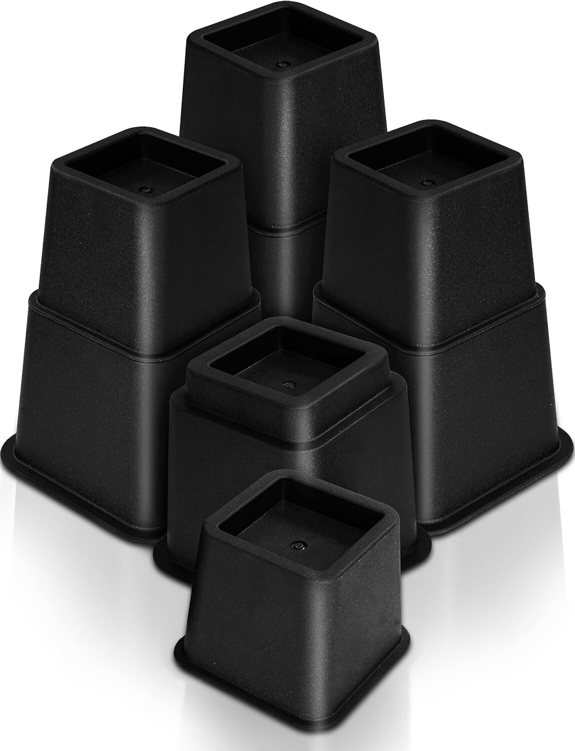 Bedding Adjustable Bed Furniture Risers - Elevation in Heights 3, 5 or 8 Inch H