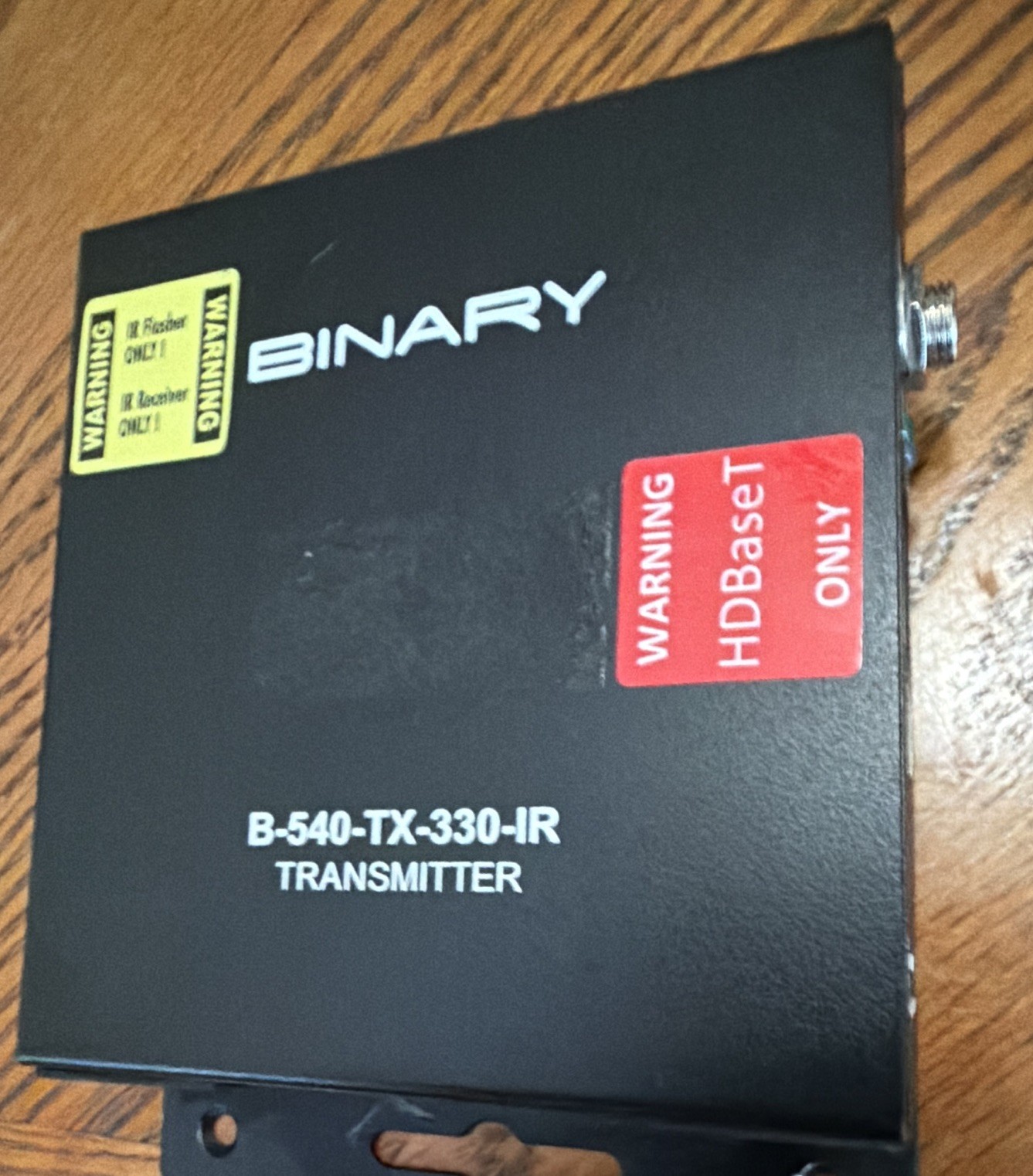 Binary B-540-TX-330-IR HDBaseT HDMI Transmitter w/ IR 330ft Black
