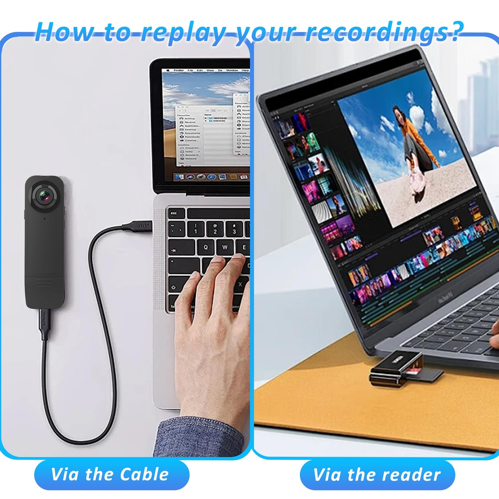 Mini Body Camera with Audio & Video Recording - Small POV Cam 1080P with 64G ...