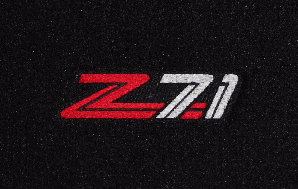 NEW! BLACK Floor Mats 2014 - 2017 Silverado Embroidered Z71 Logo Crew Cab 3pc