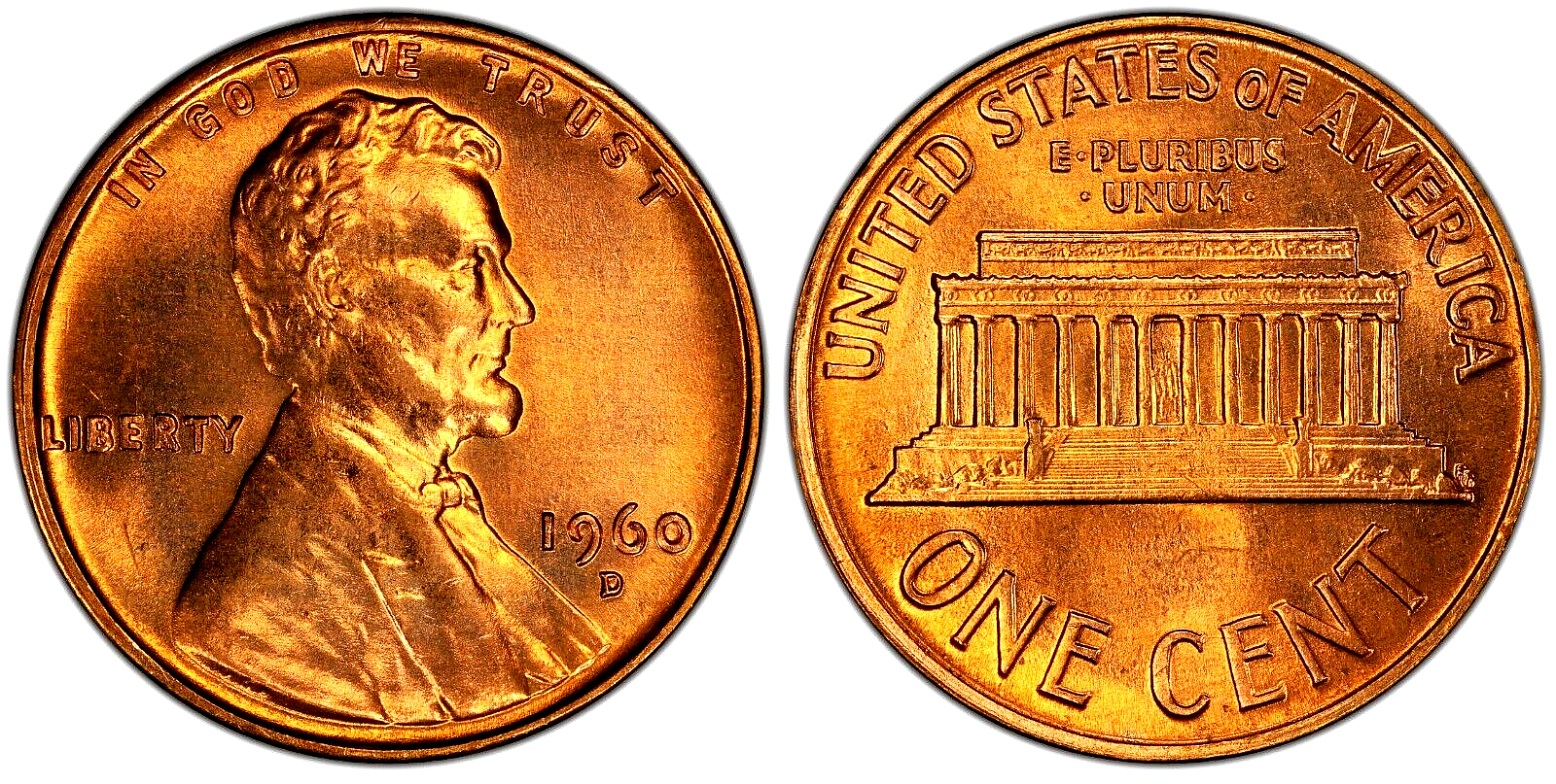 1960 D Small Date CHOICE UNC Lincoln Cent (1 COIN)
