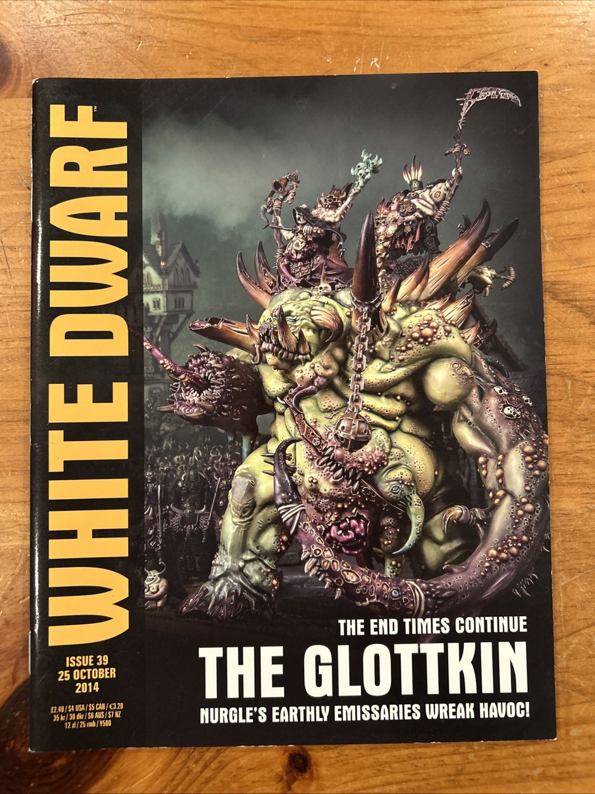 WARHAMMER MAGAZINE WHITE DWARF ISSUE #39 October 25 2014 The Glottkin