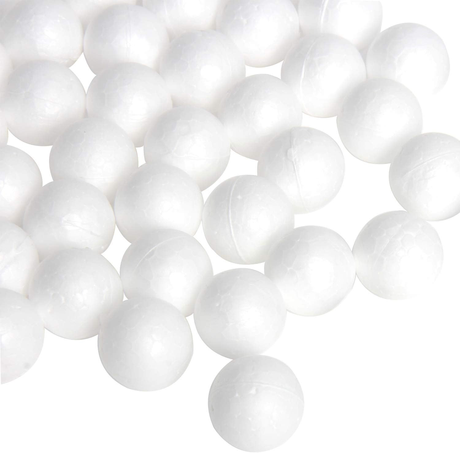 100 Pieces Foam Craft Balls 20 Mm(0.75 Inch) White Polystyrene Foam Ball for DIY