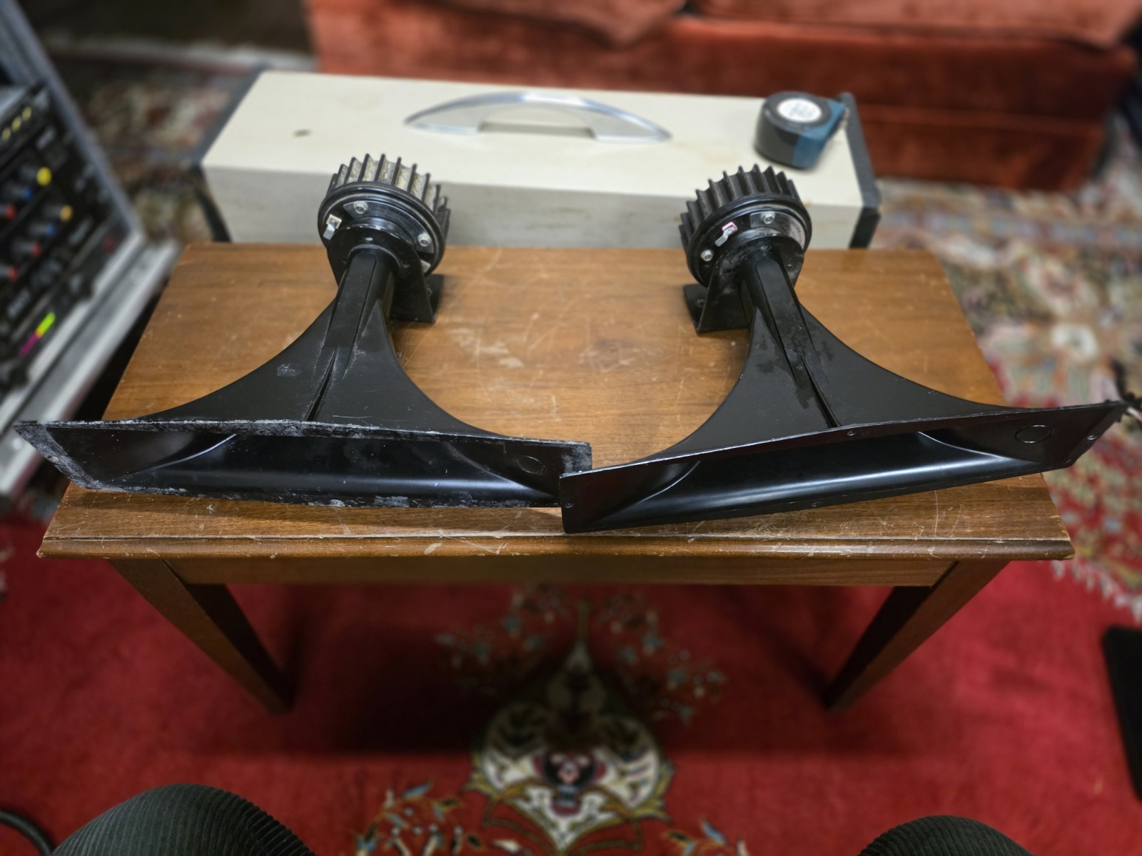 Electro-Voice 1823 8" Midrange Drivers with Horns and mounts 1970s 1980s 1990s