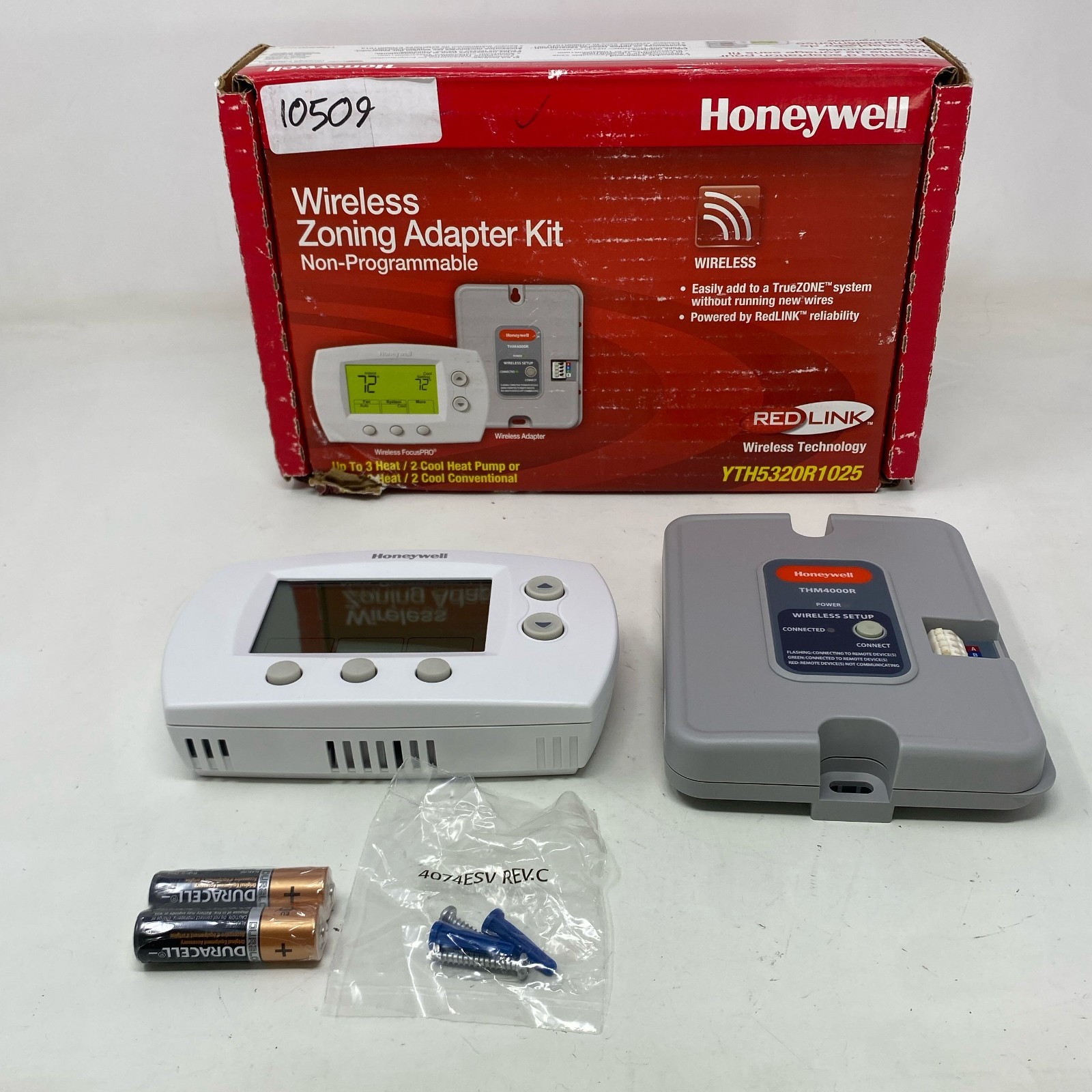 Honeywell RedLINK Wireless Zoning Adapter Kit + Thermostat White/Gray