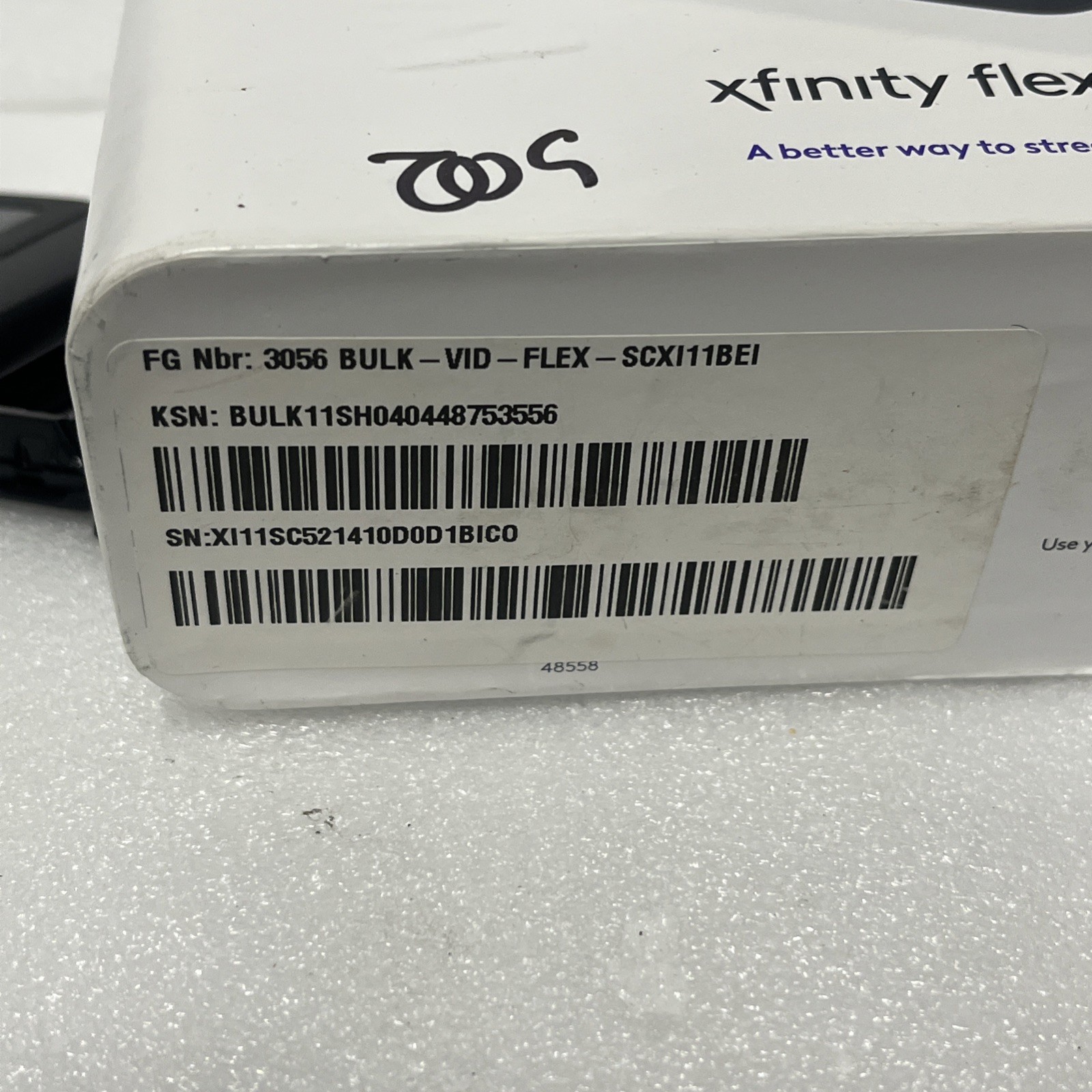 Xfinity Flex 4K Streaming Device w/ Remote , Ac Adapter And HDMI Cable